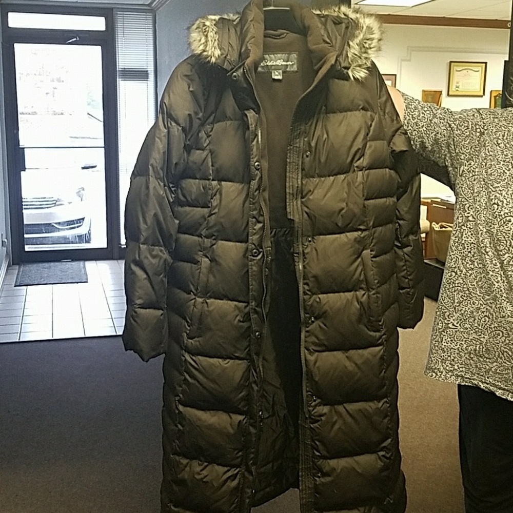 Eddie Bauer Lodge Down Duffle Coat